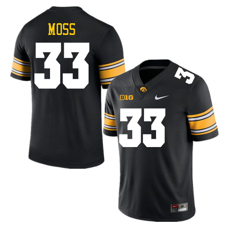 Riley Moss Iowa Jersey,University Of Iowa Hawkeyes Fotoball Uniforms,Jersey,Gears-Black